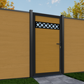 Decorative Aluminum Infill Panels for Composite Gate