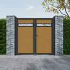 Decorative Aluminum Infill Panels for Composite Gate