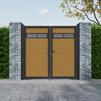 Decorative Aluminum Infill Panels for Composite Gate