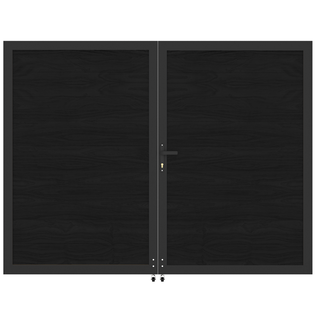 Safety 8 ft. W x 6 ft. H Composite Panel Fence Gate without Post, for Garden and pool Privacy