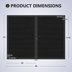 Safety 8 ft. W x 6 ft. H Composite Panel Fence Gate without Post, for Garden and pool Privacy