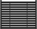 (围栏全间隔 ) 72" W x 59" H Outdoor Privacy Screens, Horizontal Lattice Air Conditioner Fence Panels, Wood Plastic Composite No Dig Decorative Fences for Pool Equipment Trash Can(Brown,1 Post)
