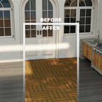 12'' X 12'' Composite Interlocking Deck Tile, Easy DIY Installation (Set Of 10)