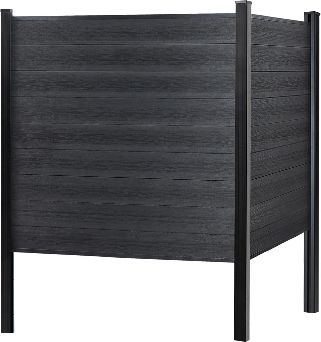 Modern Composite Privacy Fence – Grained Finish with 8ft Inground Post
